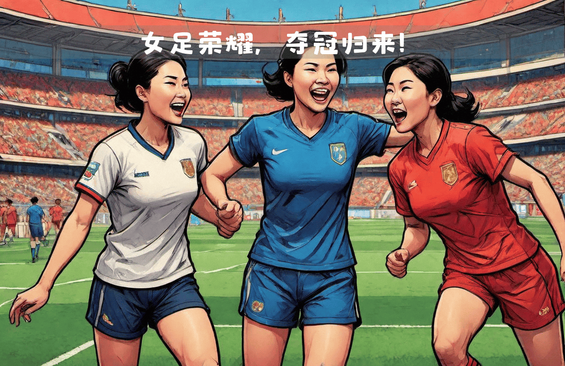 中国女足傲视群雄，夺得冠军奖杯